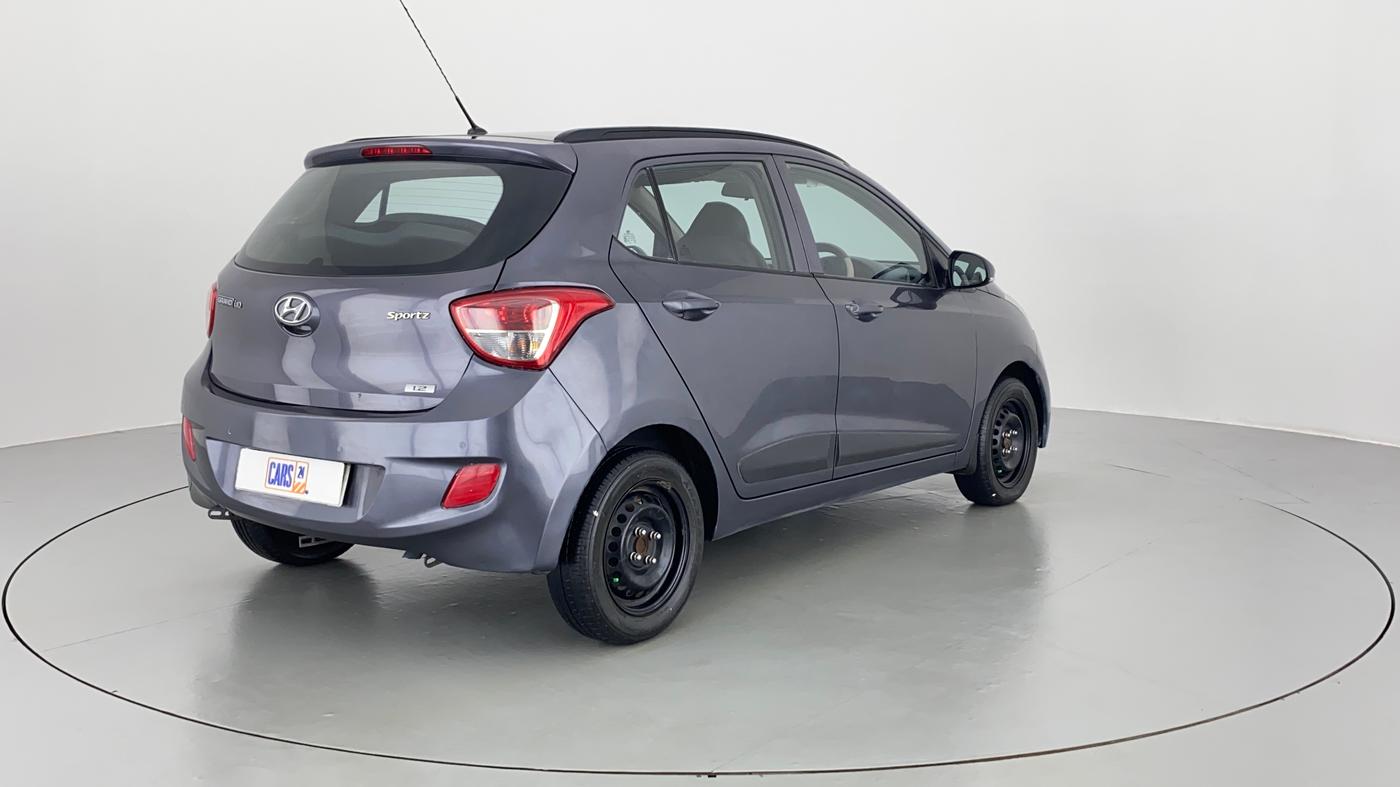2015 Hyundai Grand i10 SPORTZ 1.2 KAPPA VTVT, Petrol, Manual, 22,695 km, Right Back Diagonal