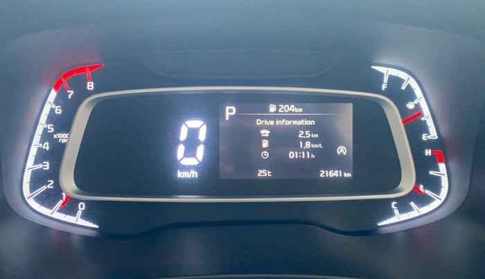 2023 KIA SONET HTX 1.0 DCT, Petrol, Automatic, 21,639 km, Odometer Image