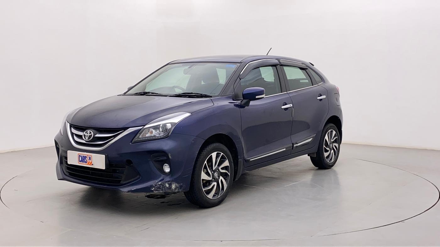 2021 Toyota Glanza V, Petrol, Manual, 24,378 km, Left Front Diagonal