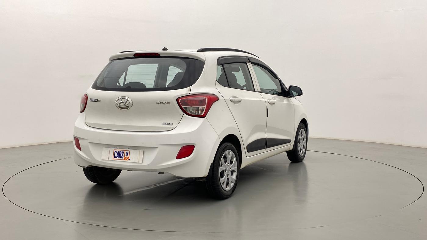 2015 Hyundai Grand i10 SPORTZ 1.2 KAPPA VTVT, Petrol, Manual, 64,053 km, Right Back Diagonal