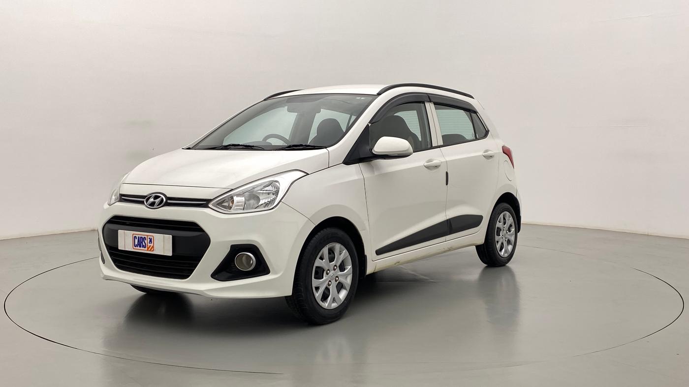 2015 Hyundai Grand i10 SPORTZ 1.2 KAPPA VTVT, Petrol, Manual, 64,053 km, Left Front Diagonal