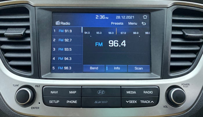 2018 Hyundai Verna 1.6 SX VTVT, Petrol, Manual, 34,323 km, Infotainment System