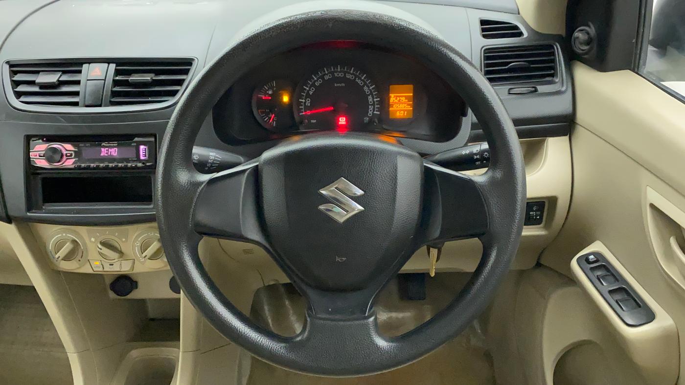 2012 Maruti Swift Dzire LXI, Petrol, Manual, 1,05,885 km, Steering Wheel Close Up