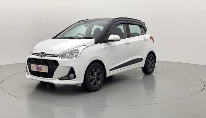 2019 Hyundai Grand i10 SPORTZ DUAL TONE 1.2 VTVT, Petrol, Manual, 43,550 km, Left Front Diagonal