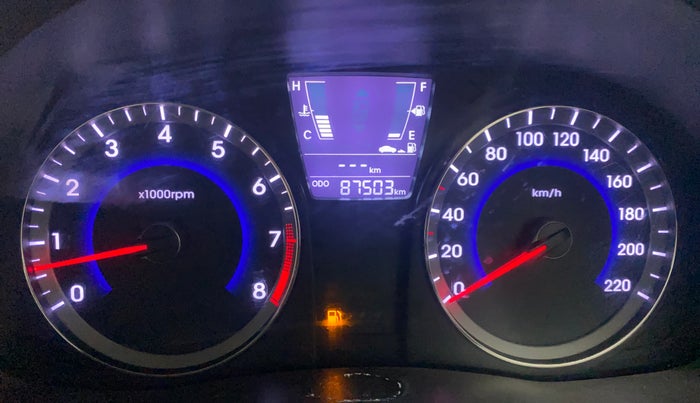 2016 Hyundai Verna 1.6 VTVT S, Petrol, Manual, 87,466 km, Odometer Image