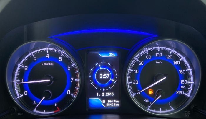 2017 Maruti Baleno ALPHA PETROL 1.2, Petrol, Manual, 58,483 km, Odometer Image
