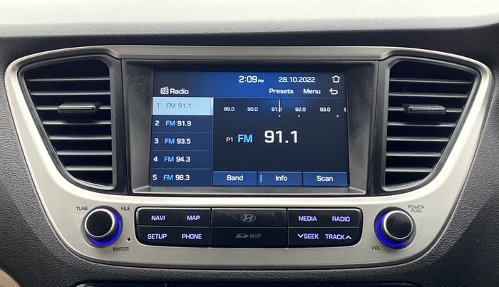 2018 Hyundai Verna 1.6 SX VTVT, Petrol, Manual, 23,456 km, Infotainment System