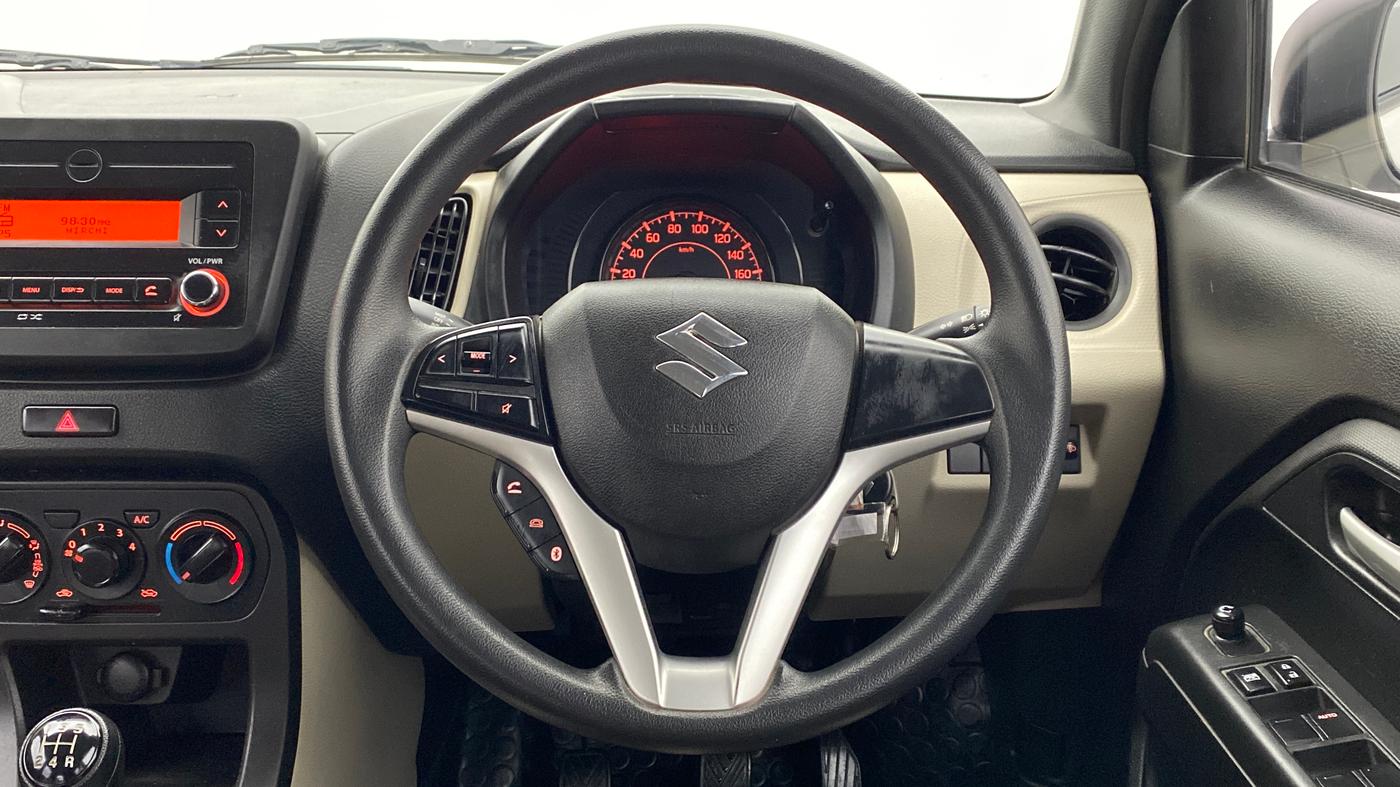 2019 Maruti New Wagon-R VXI 1.2L, Petrol, Manual, 33,407 km, Steering Wheel Close Up