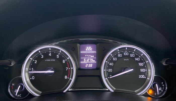 2014 Maruti Ciaz ZXI, Petrol, Manual, 51,279 km, Odometer Image