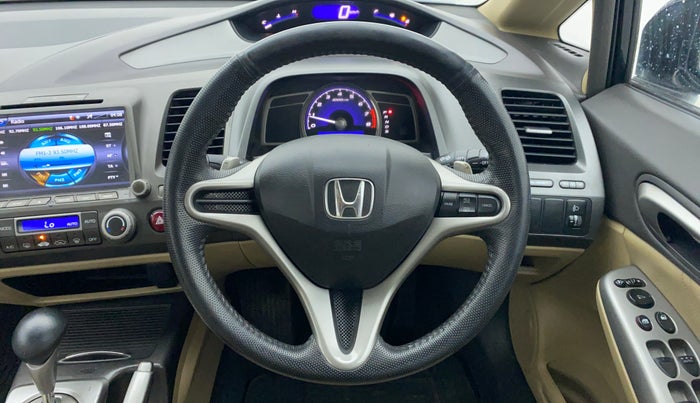 2012 Honda Civic 1.8V AT SUN ROOF, Petrol, Automatic, 93,162 km, Steering Wheel Close Up