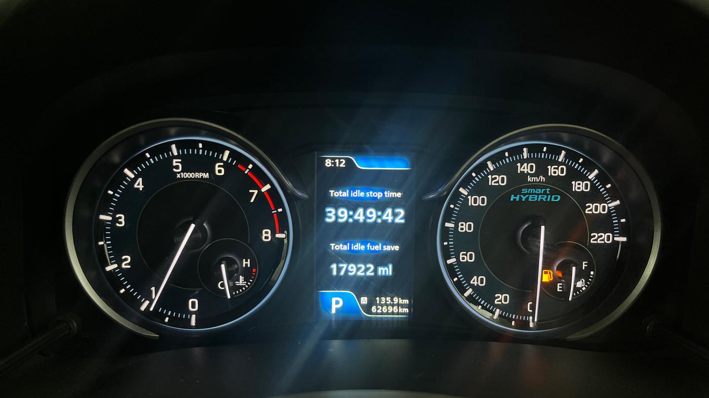 2021 Maruti Ertiga VXI AT SHVS, Petrol, Automatic, 62,696 km, Odometer Image