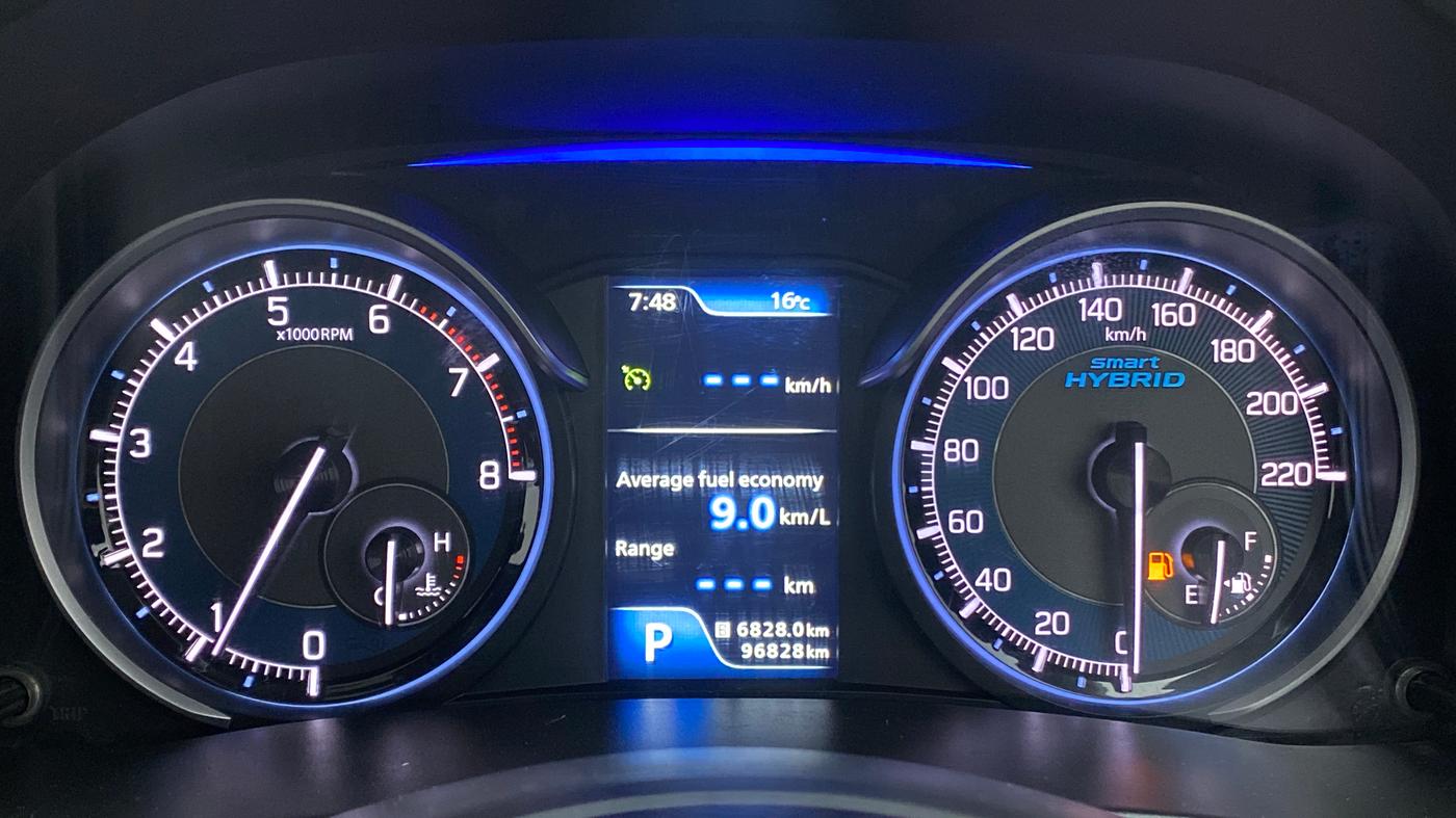 2019 Maruti XL6 ALPHA AT, CNG, Automatic, 96,827 km, Odometer Image