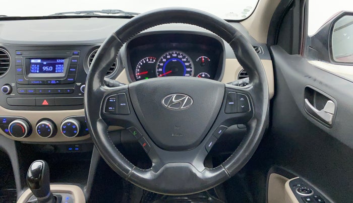 2016 Hyundai Grand i10 ASTA (O) AT 1.2 KAPPA VTVT, Petrol, Automatic, 97,207 km, Steering Wheel Close Up