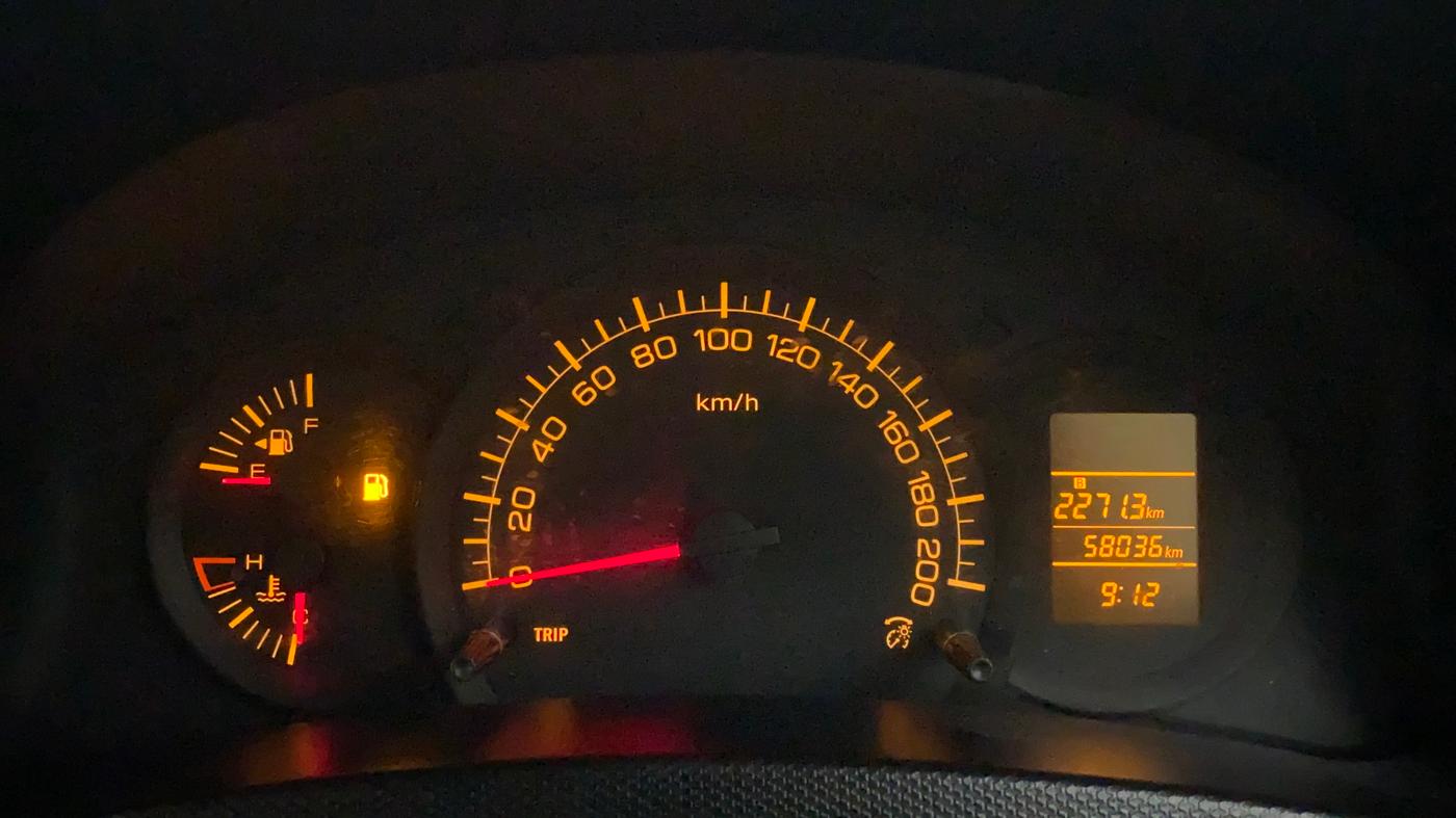 2011 Maruti Swift LXI, Petrol, Manual, 58,036 km, Odometer Image