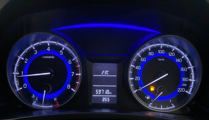 2016 Maruti Baleno DELTA PETROL 1.2, Petrol, Manual, 59,679 km, Odometer Image