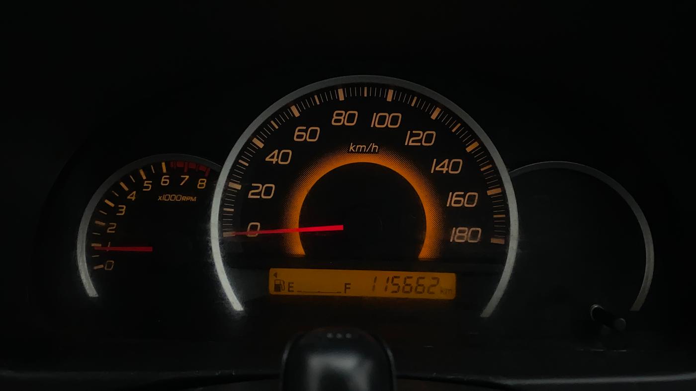 2012 Maruti Wagon R 1.0 VXI, Petrol, Manual, 1,15,662 km, Odometer Image