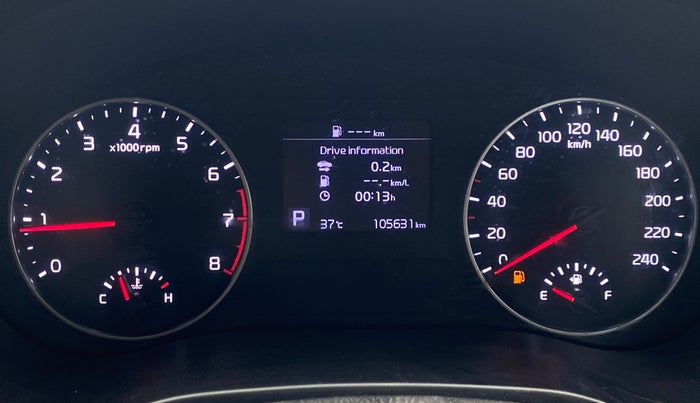 2020 KIA SELTOS HTX IVT 1.5 PETROL, Petrol, Automatic, 1,05,627 km, Odometer Image