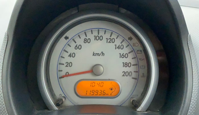 2012 Maruti Ritz LXI, Petrol, Manual, 1,19,936 km, Odometer Image