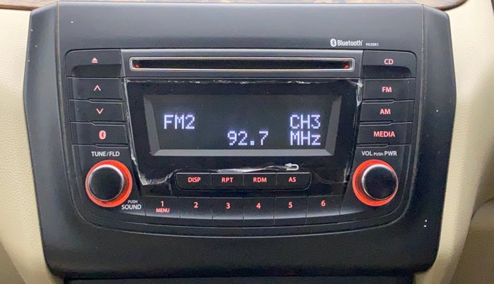 2017 Maruti Dzire VDI AMT, Diesel, Automatic, 1,12,566 km, Infotainment System