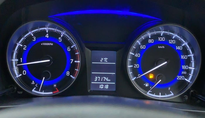 2018 Maruti Baleno DELTA 1.2 K12, Petrol, Manual, 37,422 km, Odometer Image
