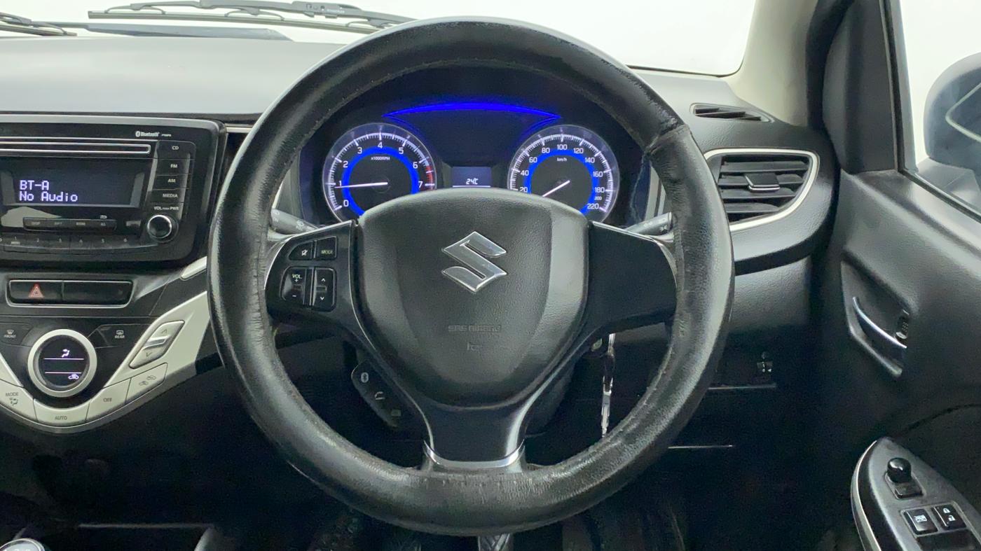 2016 Maruti Baleno DELTA PETROL 1.2, Petrol, Manual, 1,00,505 km, Steering Wheel Close Up