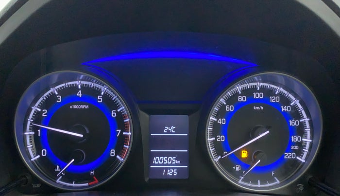 2016 Maruti Baleno DELTA PETROL 1.2, Petrol, Manual, 1,00,505 km, Odometer Image