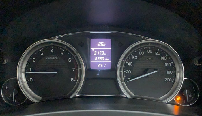 2016 Maruti Ciaz ZXI, Petrol, Manual, 63,300 km, Odometer Image