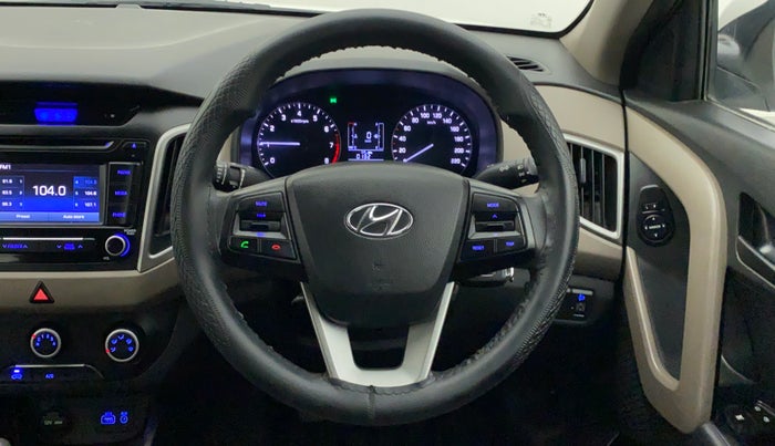 2017 Hyundai Creta E PLUS 1.6 PETROL, Petrol, Manual, 25,467 km, Steering Wheel Close Up