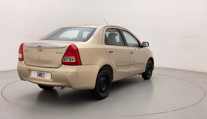 2011 Toyota Etios G, Petrol, Manual, 1,00,303 km, Right Back Diagonal