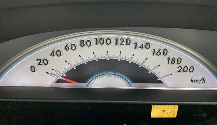 2011 Toyota Etios G, Petrol, Manual, 1,00,303 km, Odometer Image