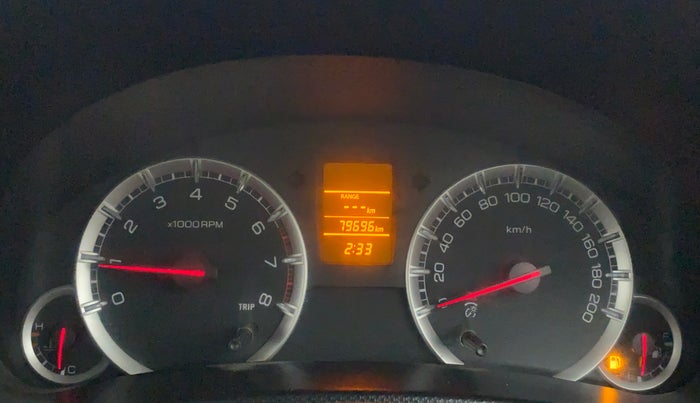 2012 Maruti Swift VXI, Petrol, Manual, 79,695 km, Odometer Image