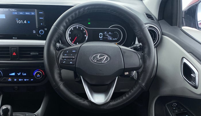 2021 Hyundai GRAND I10 NIOS SPORTZ 1.2 AT, Petrol, Automatic, 9,222 km, Steering Wheel Close Up