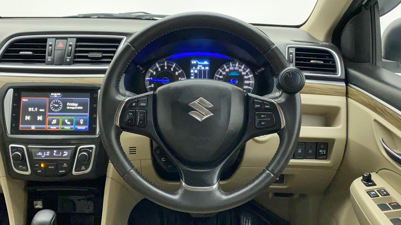 2022 Maruti Ciaz ALPHA  AT 1.5 SHVS PETROL, Petrol, Automatic, 32,780 km, Steering Wheel Close Up