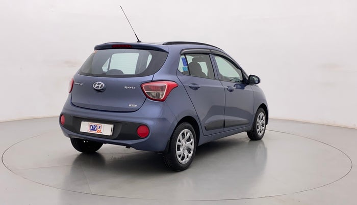 2017 Hyundai Grand i10 SPORTZ (O) 1.2 KAPPA VTVT, Petrol, Manual, 36,928 km, Right Back Diagonal