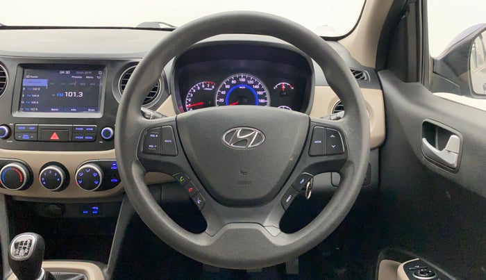 2017 Hyundai Grand i10 SPORTZ (O) 1.2 KAPPA VTVT, Petrol, Manual, 36,928 km, Steering Wheel Close Up
