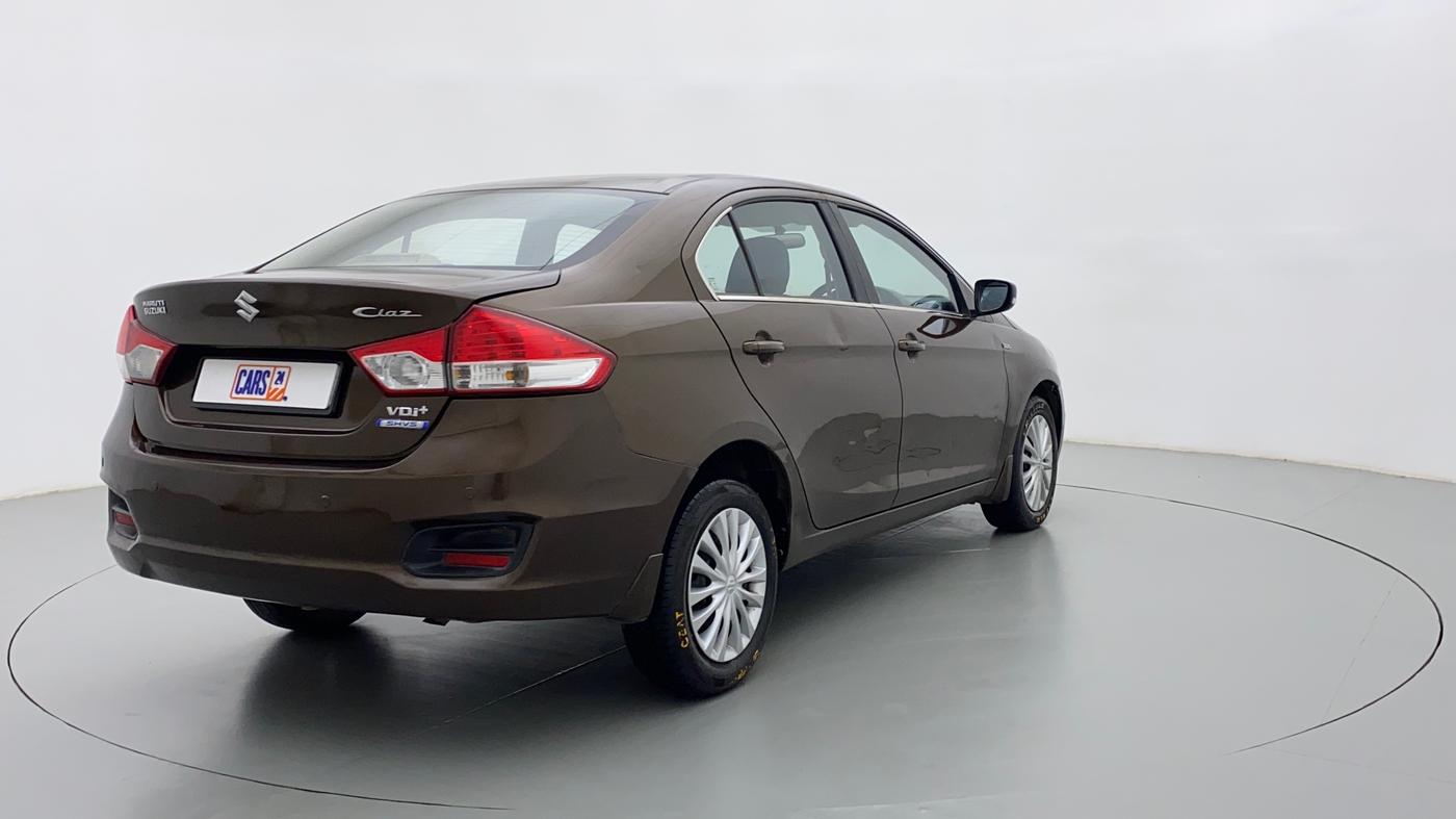 2016 Maruti Ciaz VDI+ SHVS, Diesel, Manual, 73,743 km, Right Back Diagonal