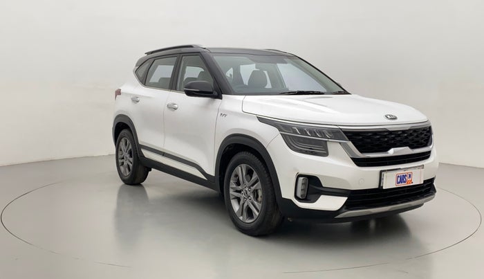 2019 KIA SELTOS HTX AT PETROL, Petrol, Automatic, 17,617 km, Right Front Diagonal