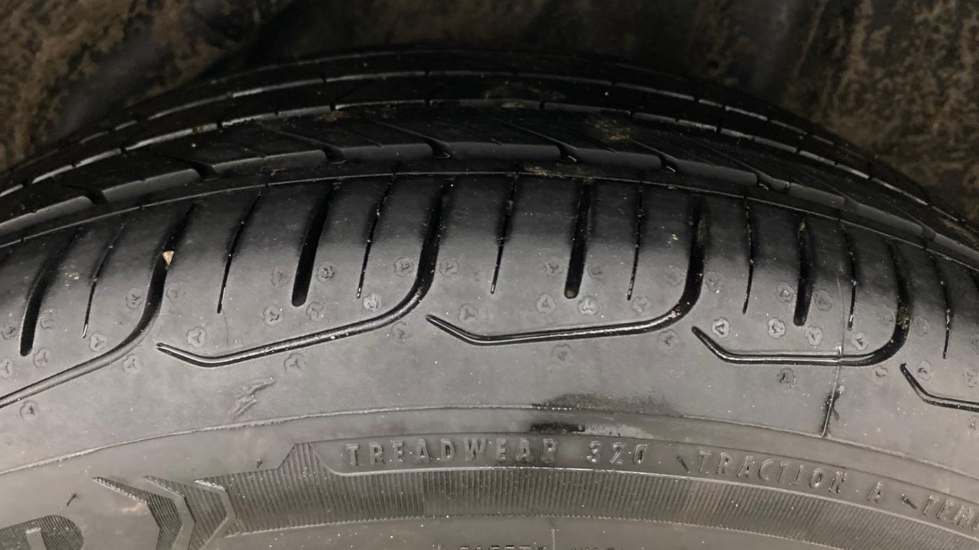 2022 Hyundai Verna SX (O) 1.0 TURBO DCT, Petrol, Automatic, 71,522 km, Left Rear Tyre Tread