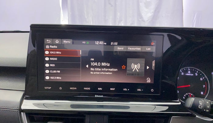 2019 KIA SELTOS HTX 1.5 PETROL, Petrol, Manual, 41,544 km, Infotainment System