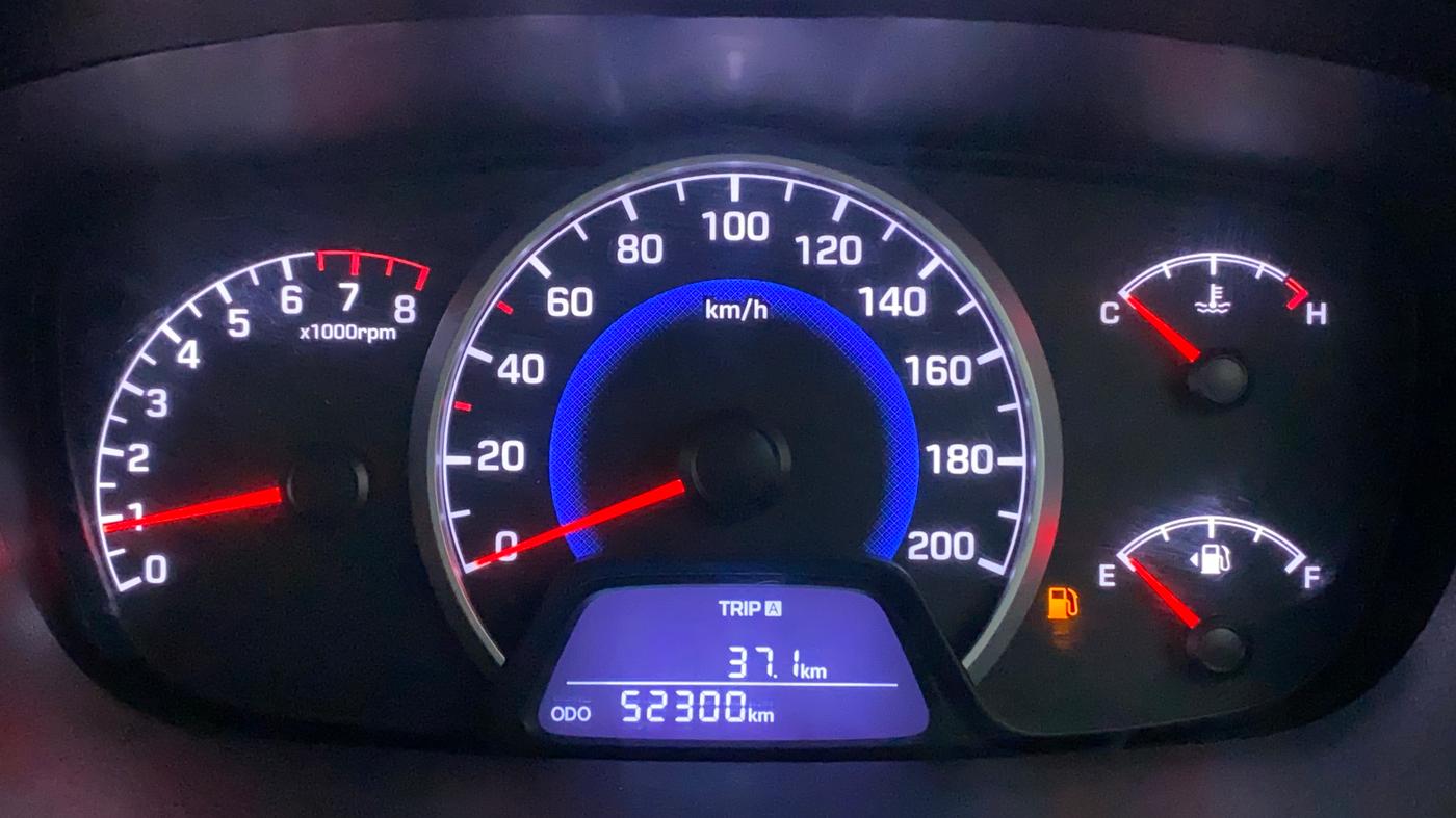2017 Hyundai Grand i10 ASTA 1.2 KAPPA VTVT, CNG, Manual, 53,031 km, Odometer Image