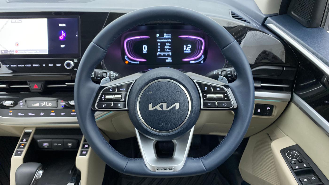 2022 KIA CARENS LUXURY PLUS 1.4G DCT 7STR, Petrol, Automatic, 9,648 km, Steering Wheel Close Up