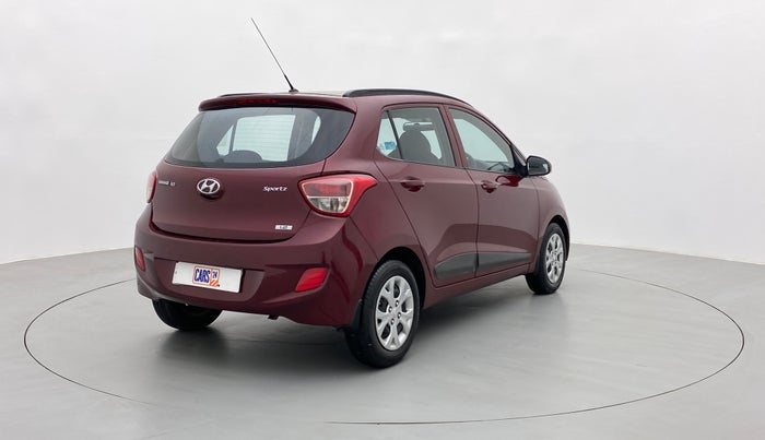 2015 Hyundai Grand i10 SPORTZ 1.2 KAPPA VTVT, Petrol, Manual, 47,387 km, Right Back Diagonal