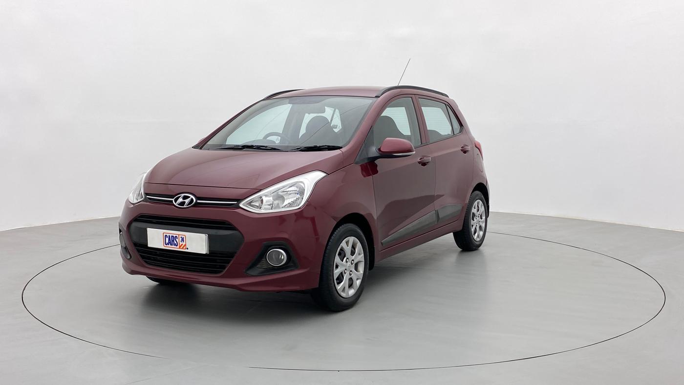 2015 Hyundai Grand i10 SPORTZ 1.2 KAPPA VTVT, Petrol, Manual, 47,387 km, Left Front Diagonal