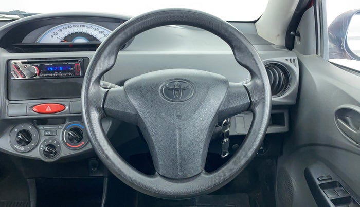 2012 Toyota Etios G, Petrol, Manual, 67,685 km, Steering Wheel Close Up