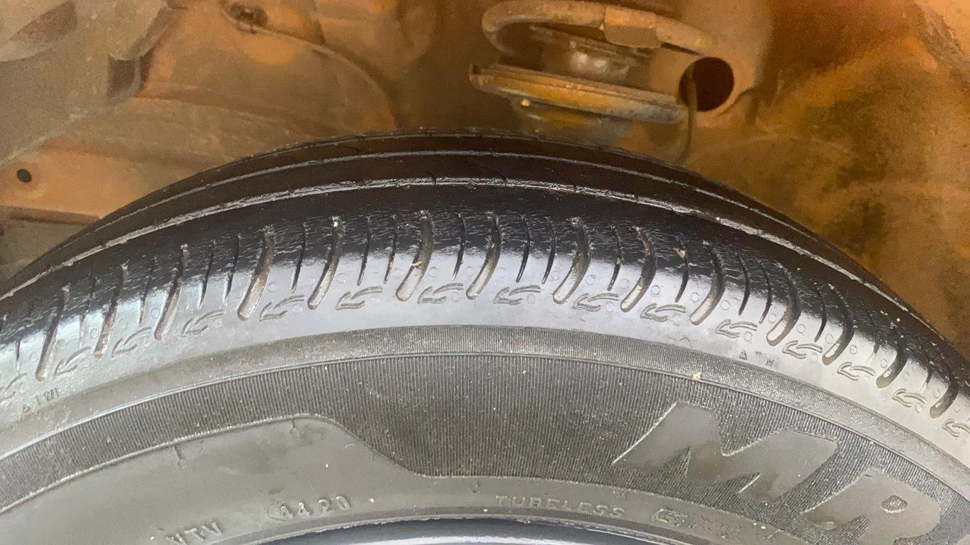 2020 Maruti S PRESSO VXI CNG, CNG, Manual, 75,908 km, Left Front Tyre Tread