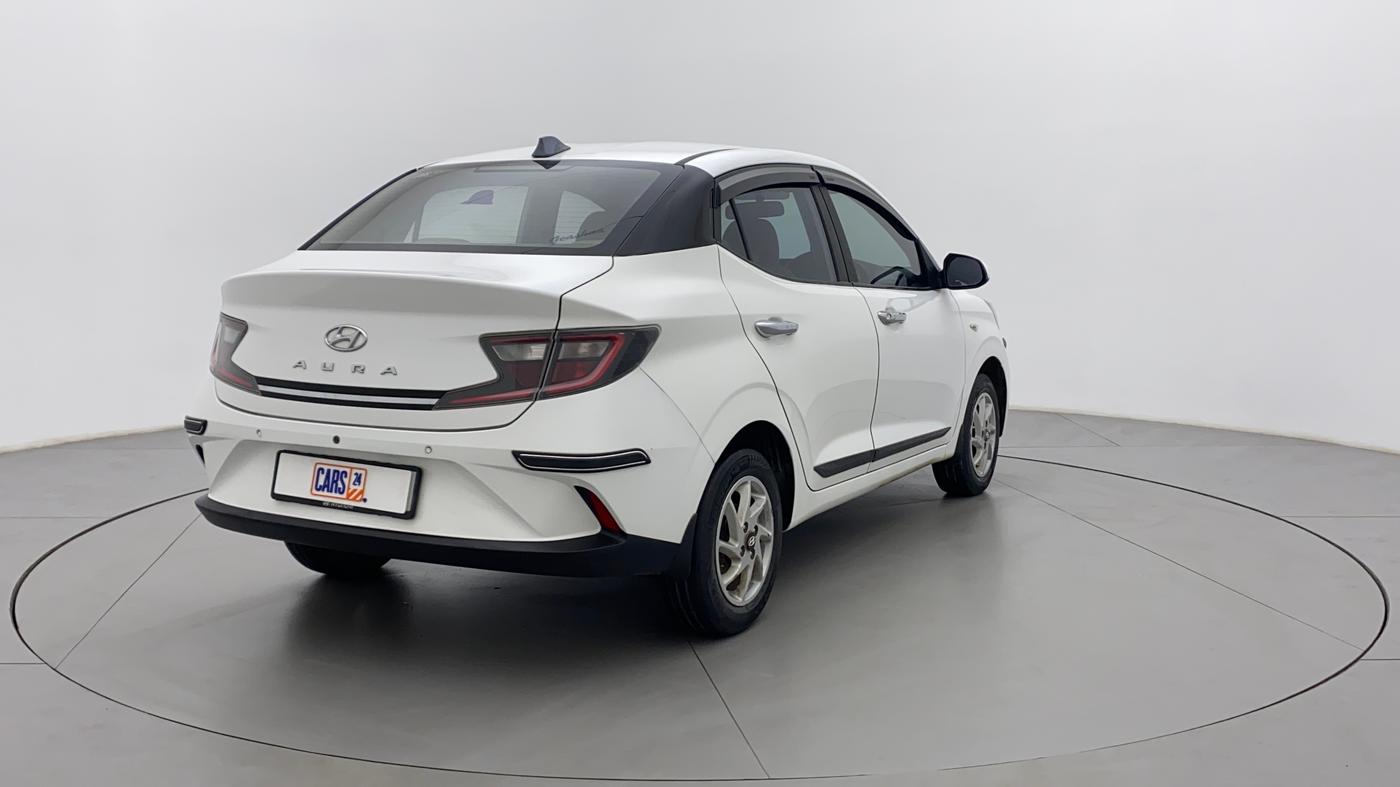 2021 Hyundai AURA S 1.2 CNG, CNG, Manual, 66,390 km, Right Back Diagonal