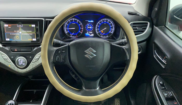 2017 Maruti Baleno ALPHA 1.2 K12, Petrol, Manual, 28,682 km, Steering Wheel Close Up