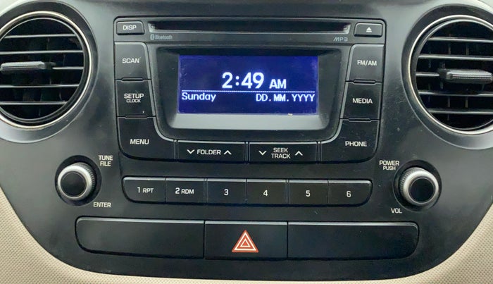 2015 Hyundai Xcent S (O) 1.2, Petrol, Manual, 98,625 km, Infotainment System