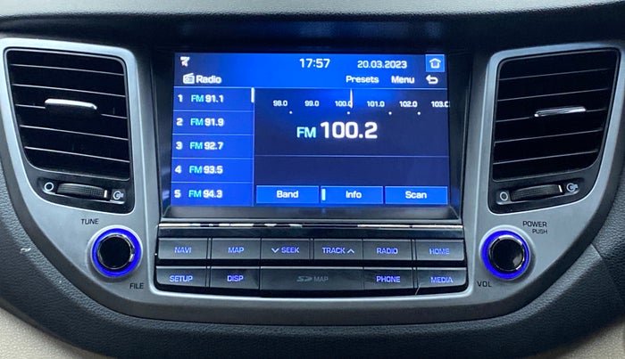 2016 Hyundai Tucson GLS 2WD AT DIESEL, Diesel, Automatic, 40,898 km, Infotainment System