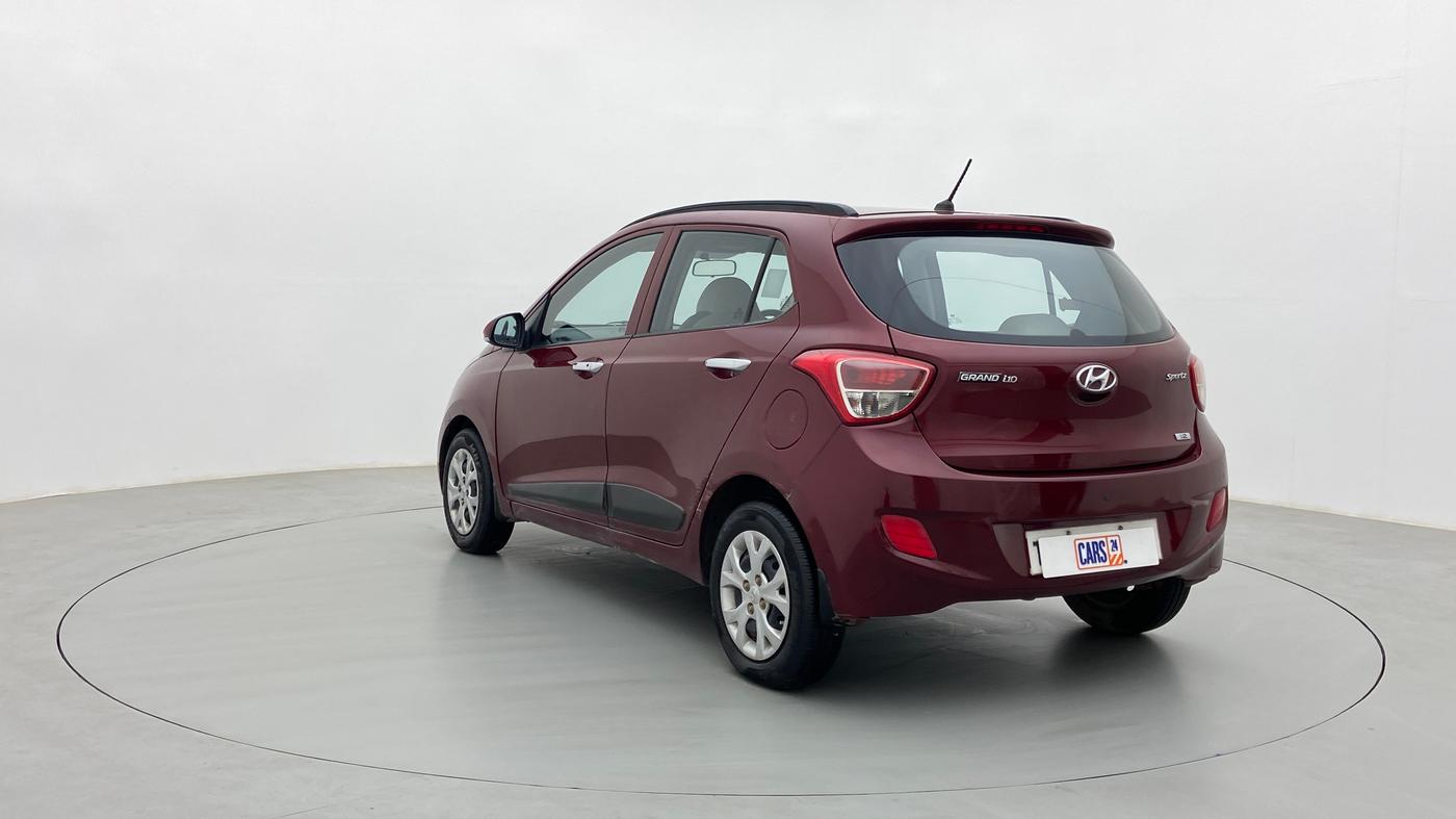 2014 Hyundai Grand i10 SPORTZ 1.2 KAPPA VTVT, Petrol, Manual, 63,799 km, Left Back Diagonal